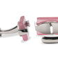 Araure Chrome Pink Acrylic Cufflink
