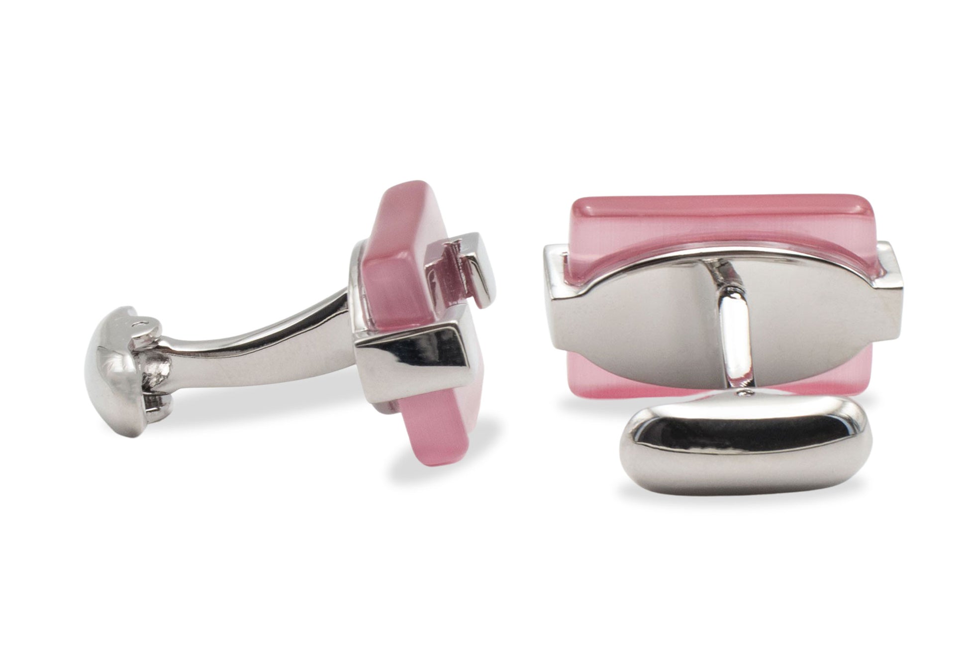 Araure Chrome Pink Acrylic Cufflink