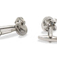 Ojeda II Chrome Knot Cufflinks