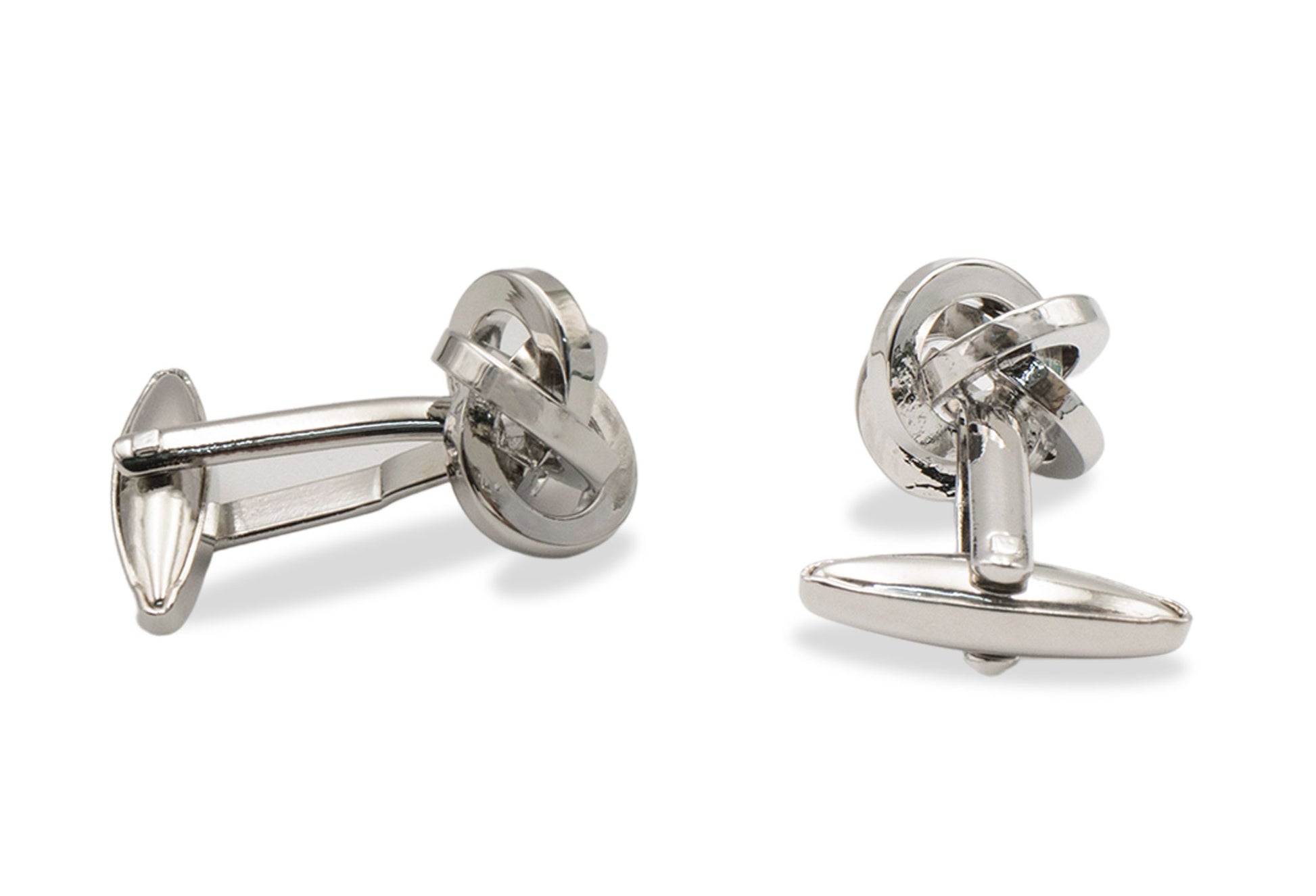 Ojeda II Chrome Knot Cufflinks