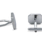 Acarigua Rectangle Chrome Cufflink