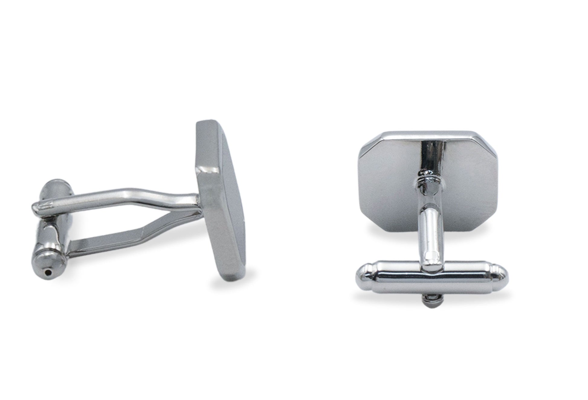 Acarigua Rectangle Chrome Cufflink