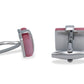 Araure Chrome Pink Cufflink