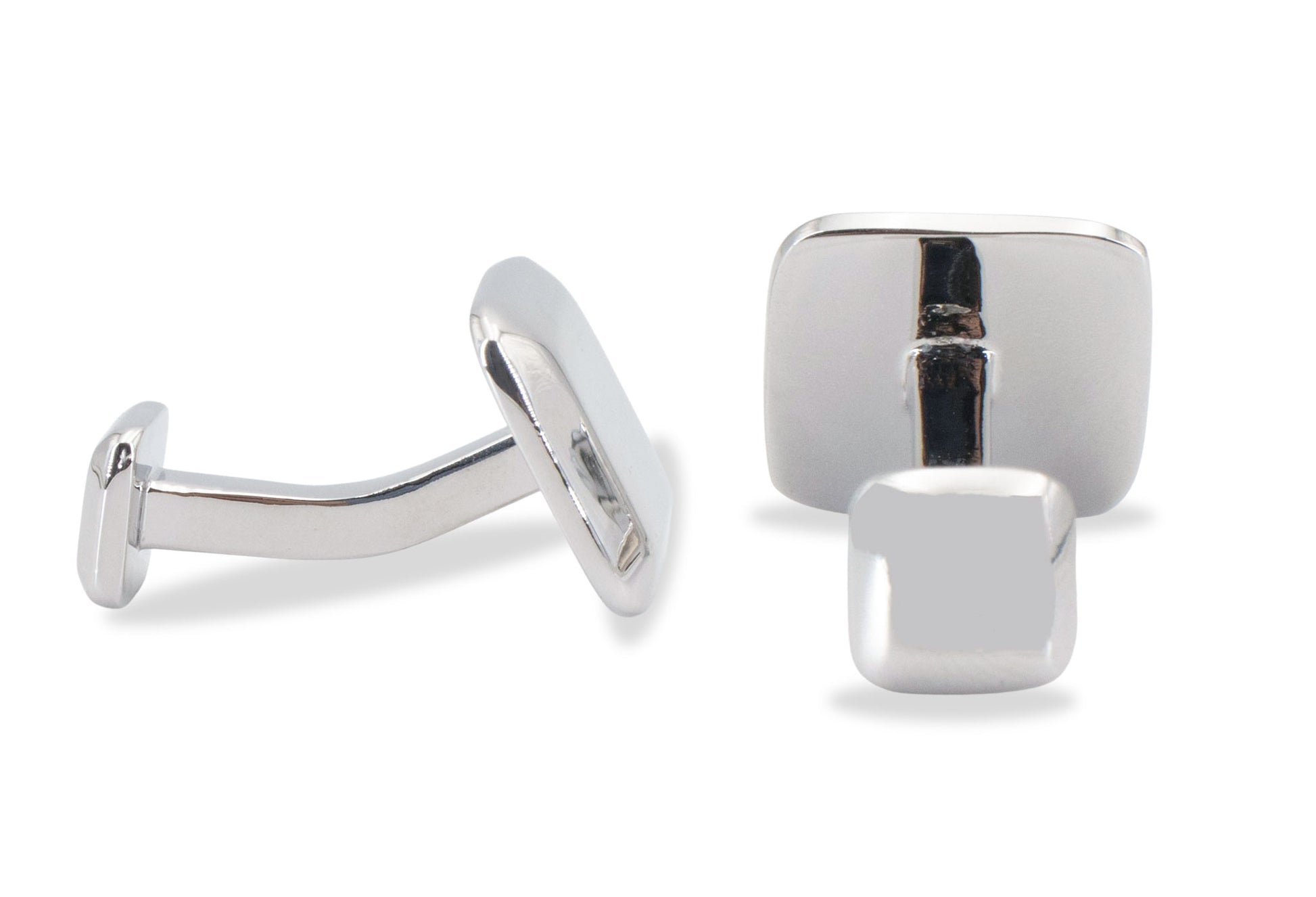 Chimbote Square Chrome Cufflink