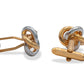 Ojeda II Gold-Chrome Knot Cufflinks