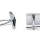 Cagua Chrome Diagonal Cufflink