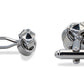 Ojeda Chrome Sleek Knot Cufflinks