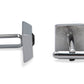 Palmira Chrome Black Diamonte Cufflink