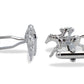 Racehorse Chrome Cufflink