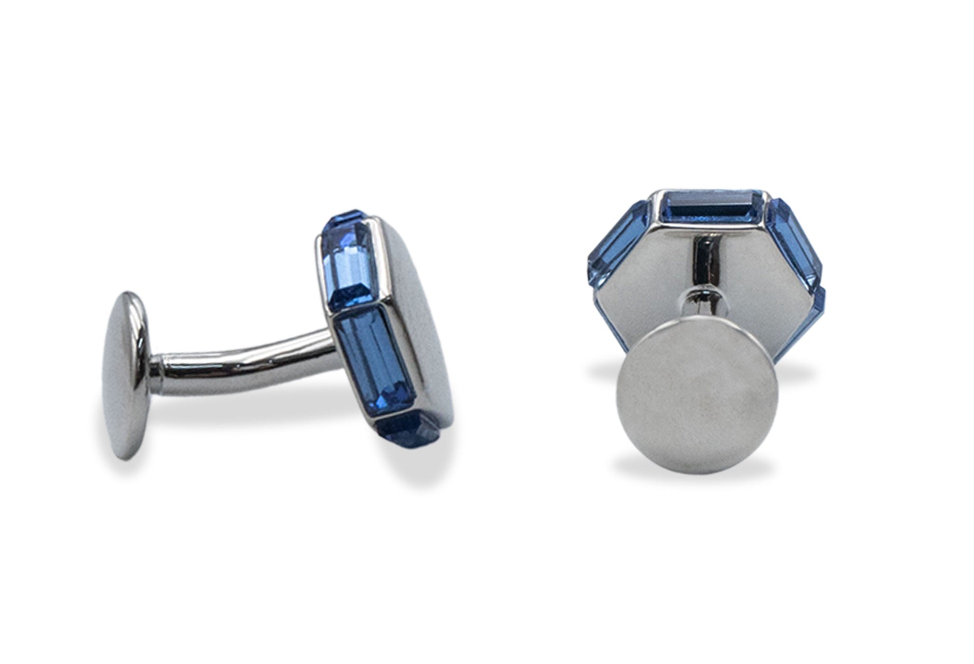 Monagas Blue Hex Cufflinks