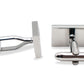 Guarenas Chrome Diamonte Cufflinks