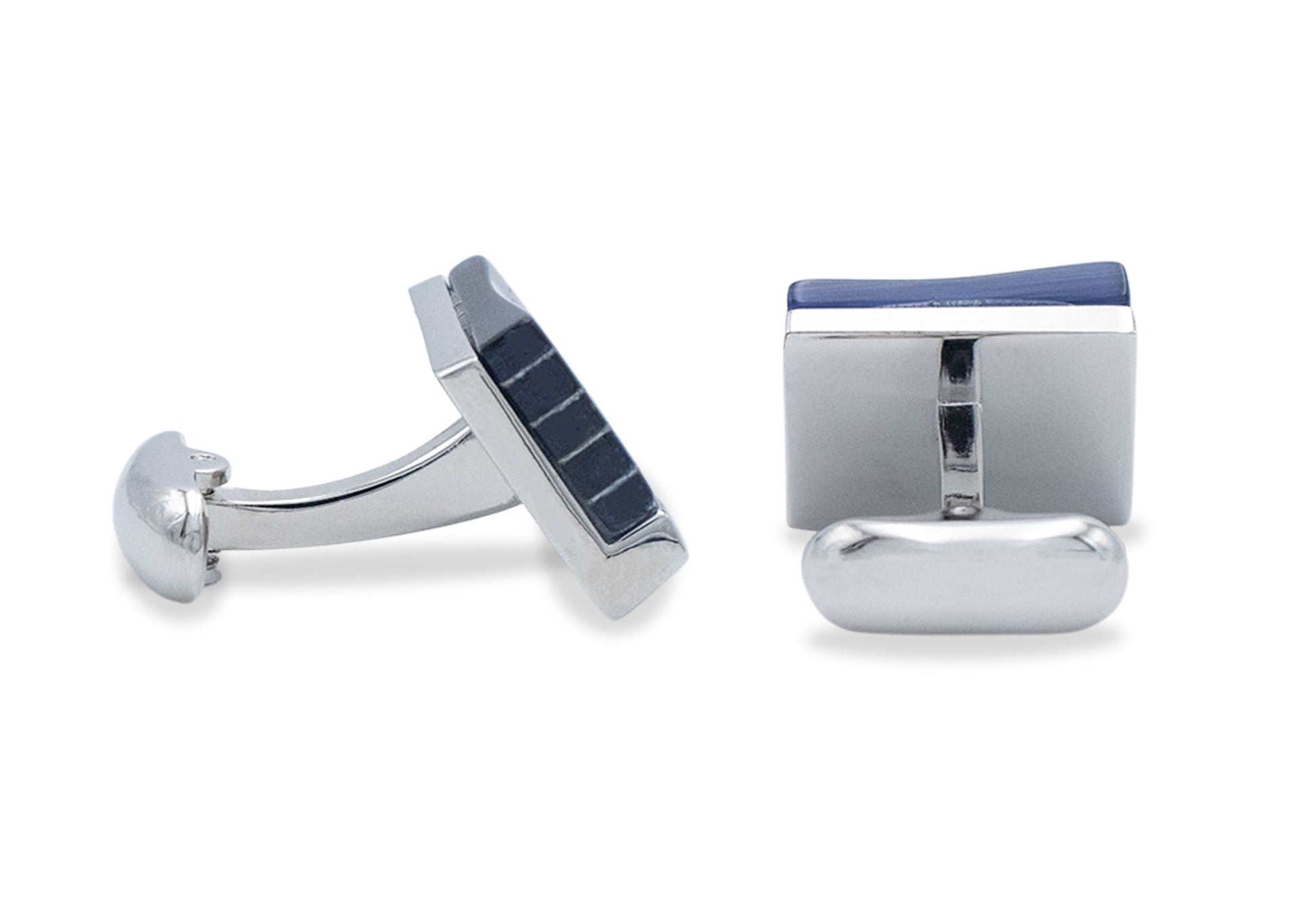 Merida Navy Chrome Cufflink