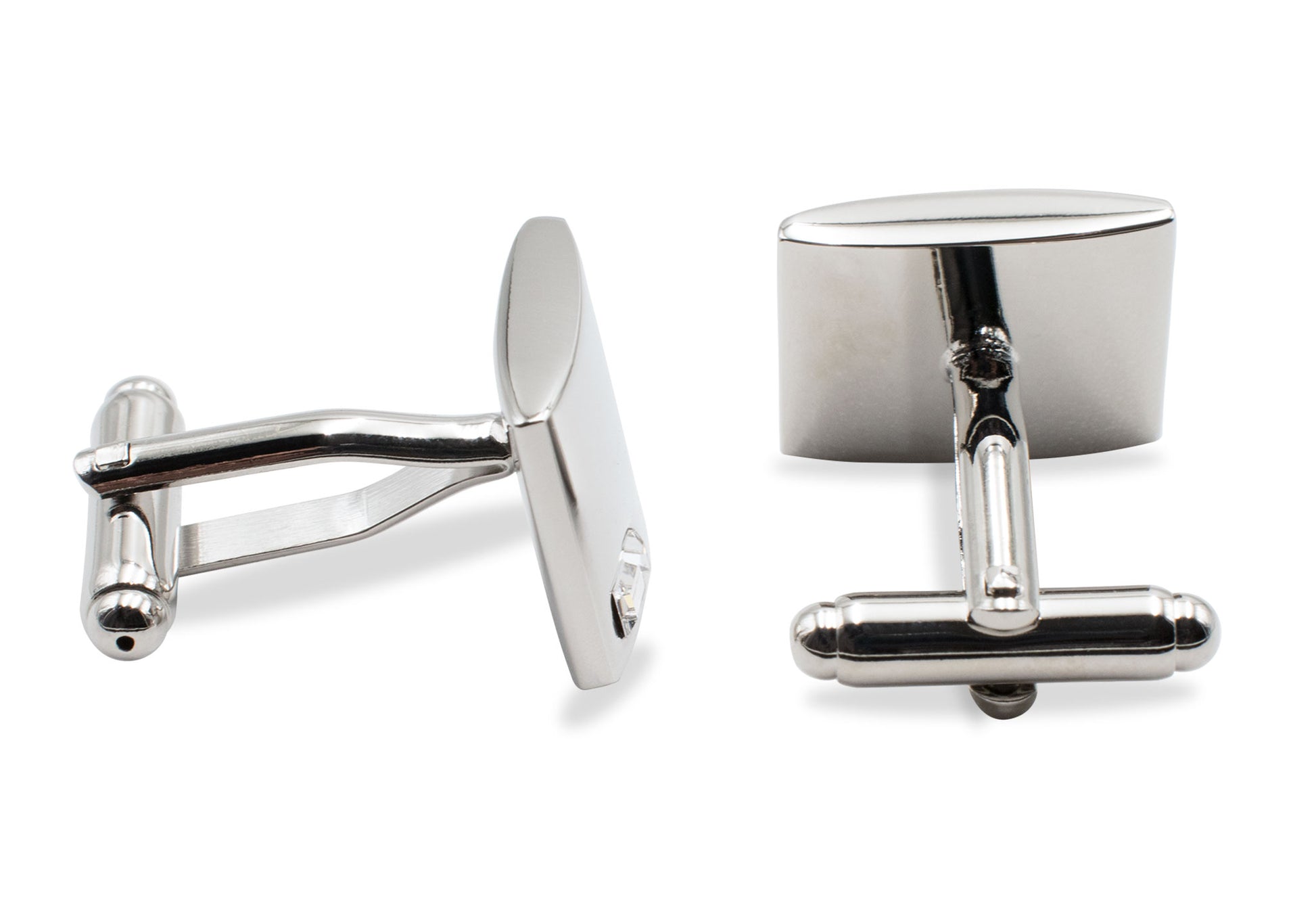 Ocumare Chrome Diamonte Cufflink