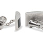 Araya Chrome Trumpet Cufflink