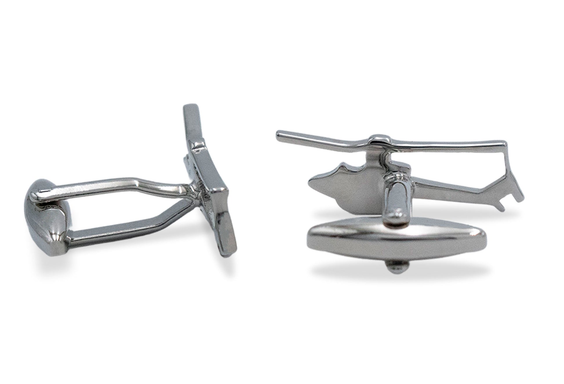 Volare Helicopter Chrome Cufflink