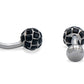Sinamaica Black Diamonte Cufflinks