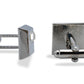 Palmira Chrome Diamonte Cufflink