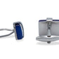 Araure Chrome Blue Cufflink
