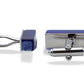 Araure II Chrome Blue Acrylic Cufflink