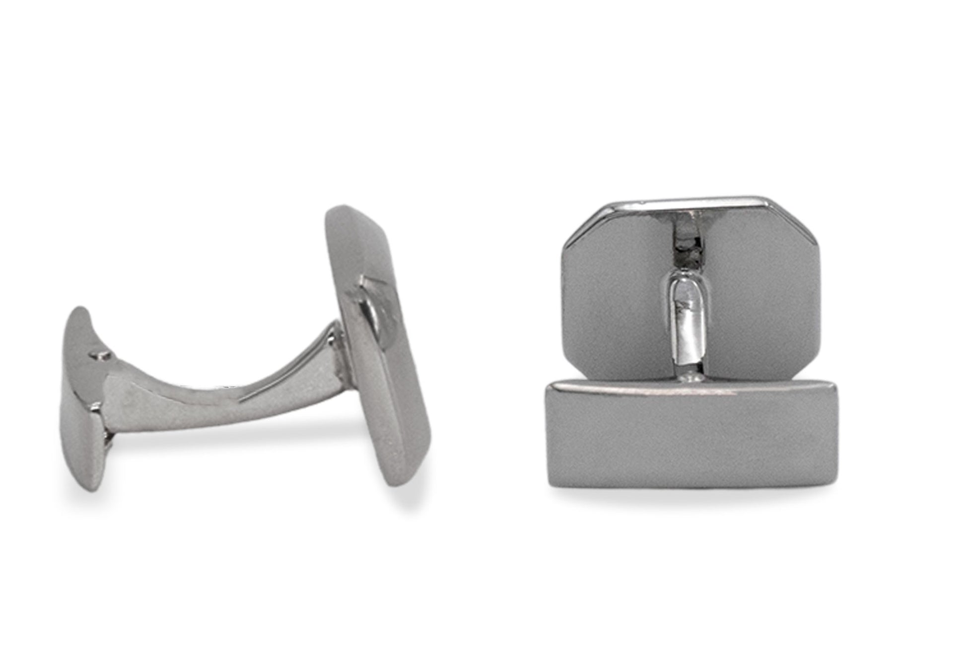Acarigua II Rectangle Chrome Cufflink