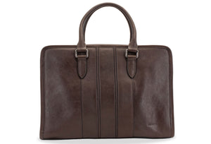 Envigado Walnut Leather Compact Messenger Bag