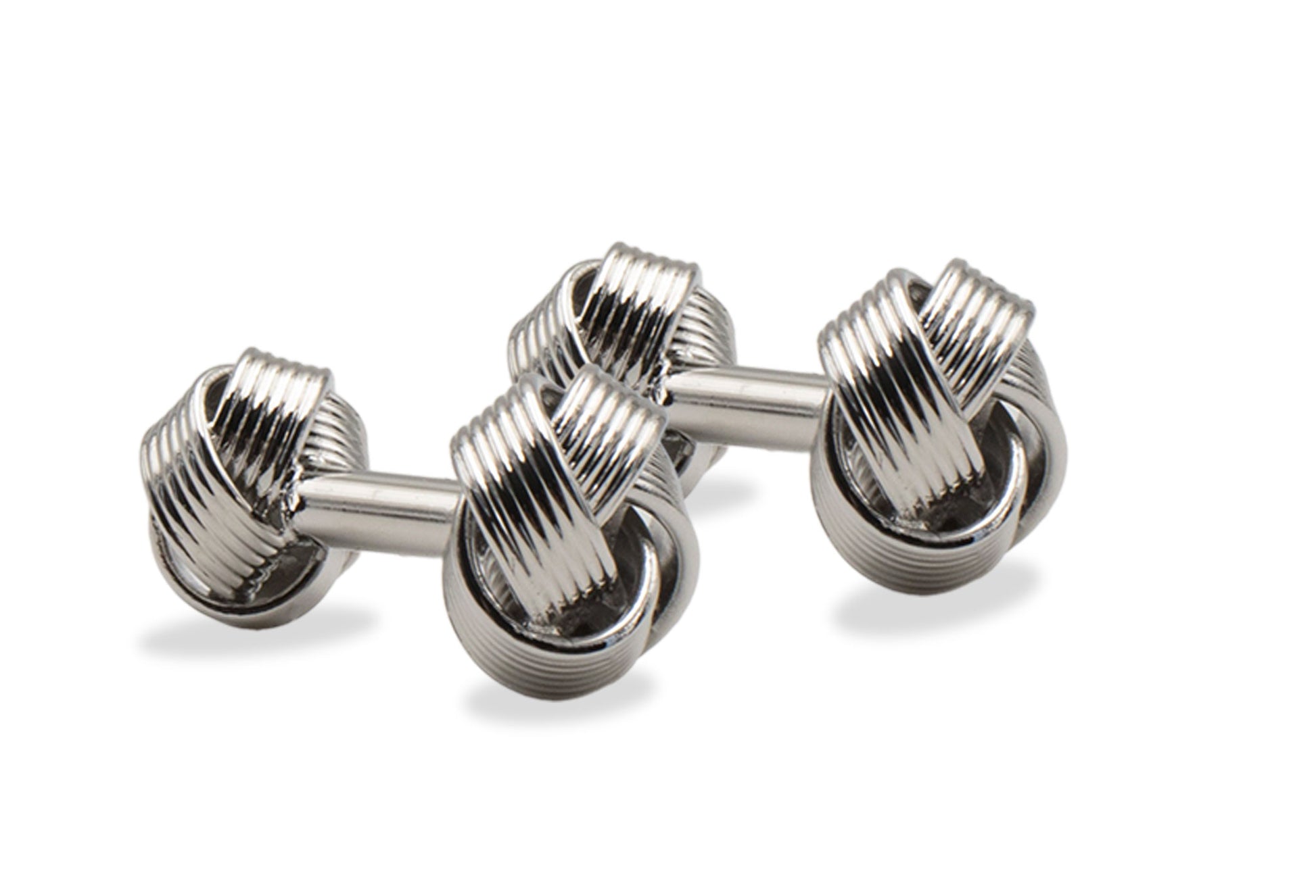 Ojeda Double Side Chrome Knot Cufflinks