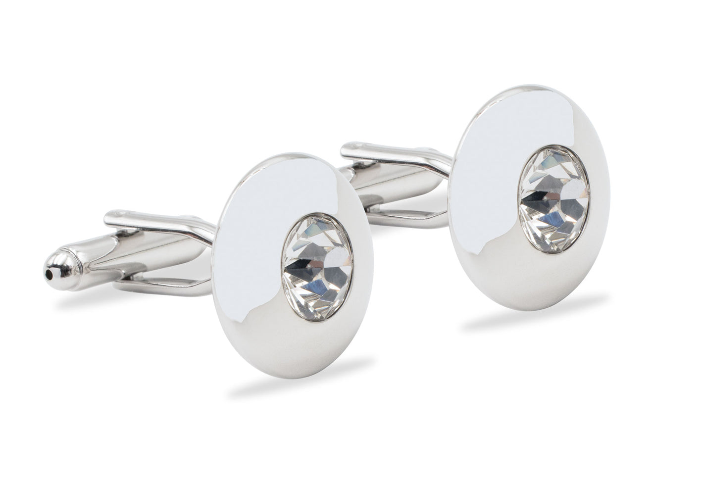 Mamporal Reflective Chrome Cufflink