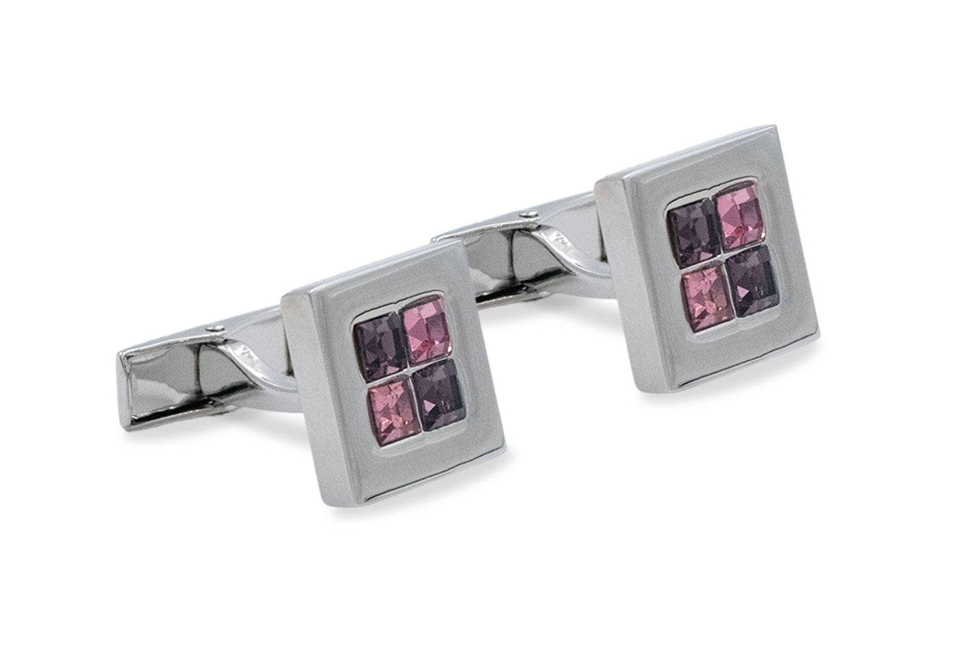 Isla Magenta Diamonte Cufflink