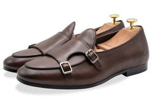 Tuerto Walnut Double Monk Loafer