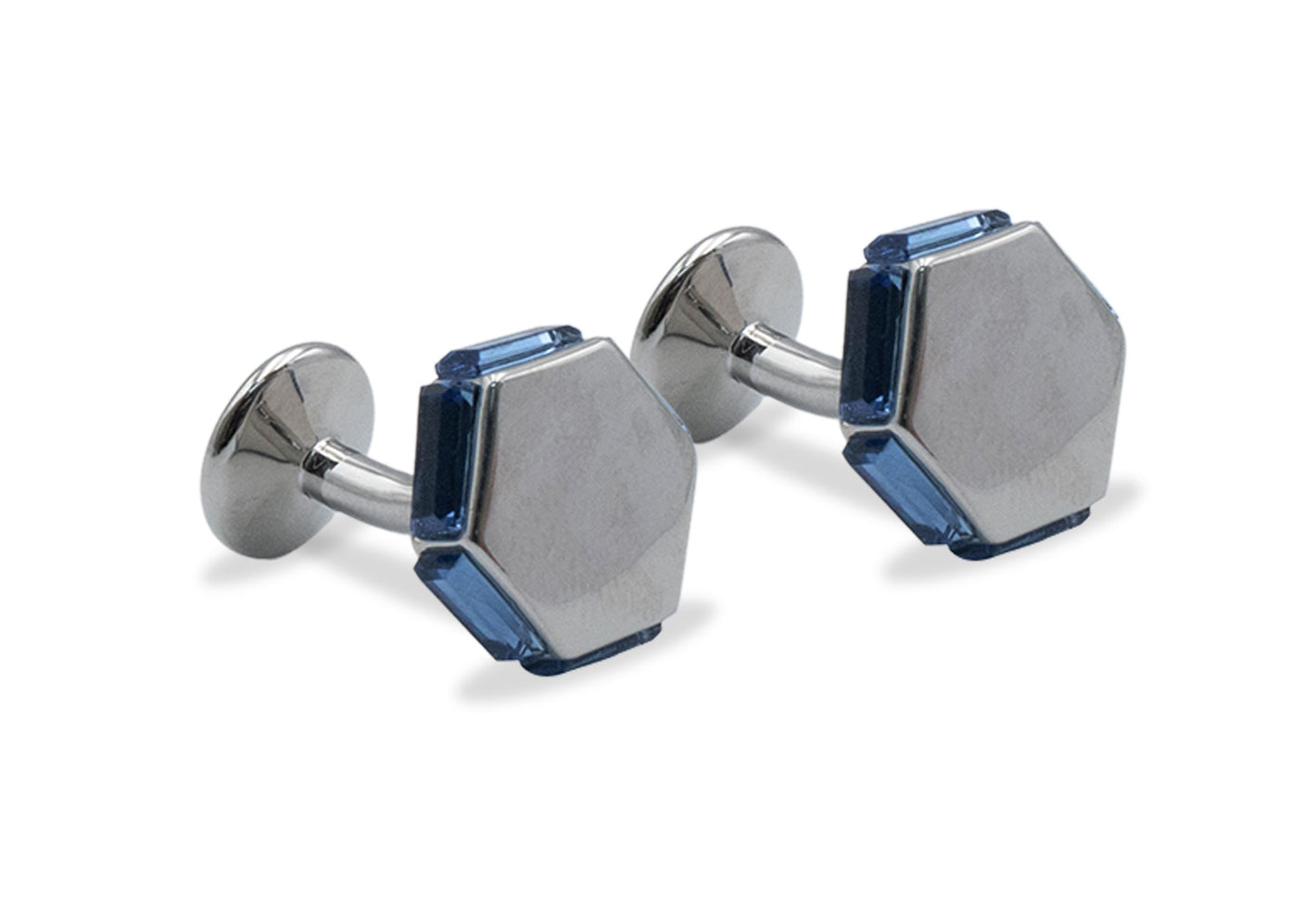 Monagas Blue Hex Cufflinks