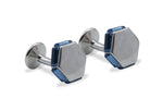 Monagas Blue Hex Cufflinks
