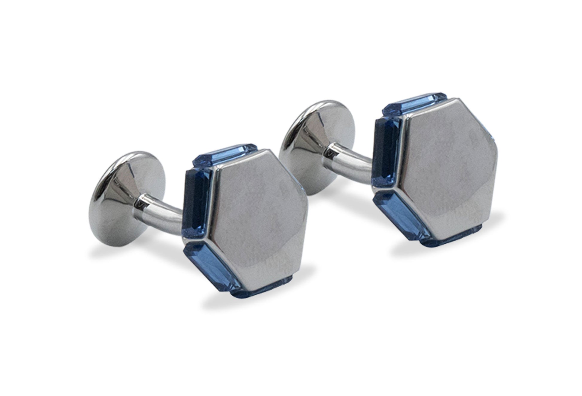 Monagas Blue Hex Cufflinks