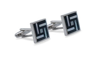 Aragua Chrome Pixel Cufflink