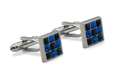 Isla II Blue Diamonte Cufflink
