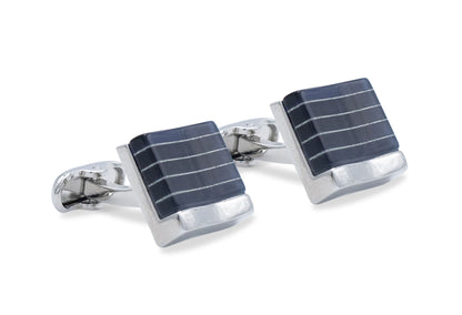 Merida Navy Chrome Cufflink