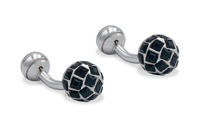 Sinamaica Black Diamonte Cufflinks