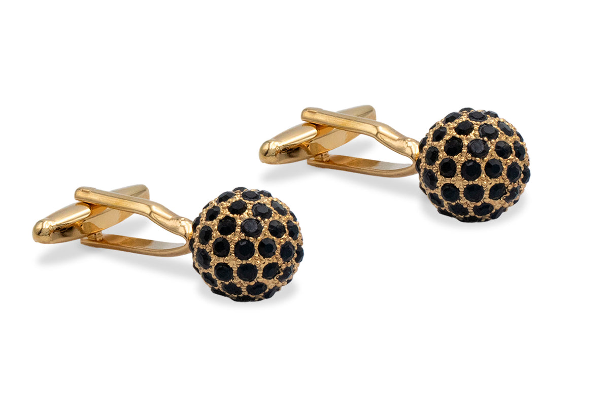 Sinamaica Black Diamonte Cufflinks