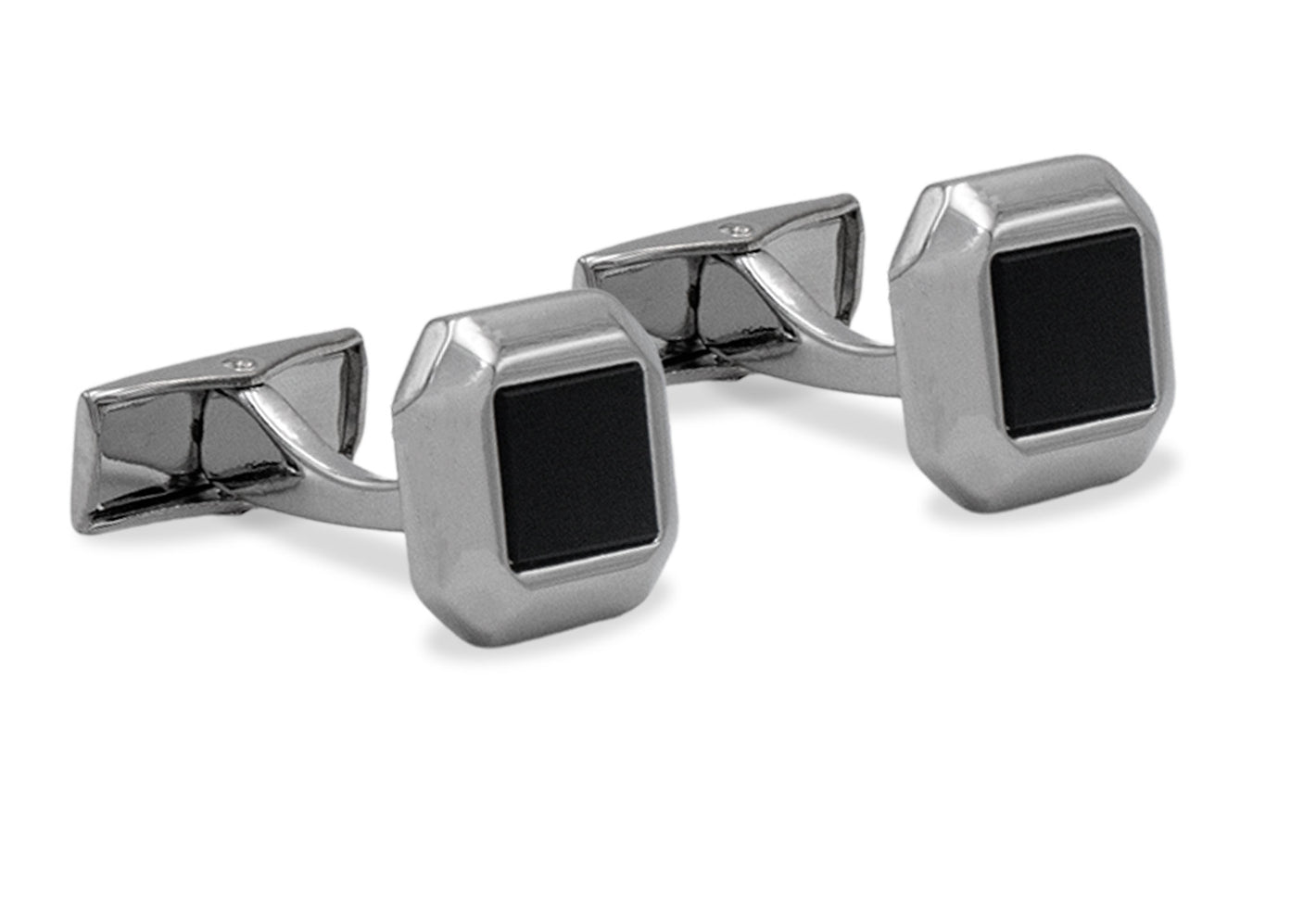 Acarigua II Rectangle Chrome Cufflink