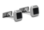 Acarigua II Rectangle Chrome Cufflink