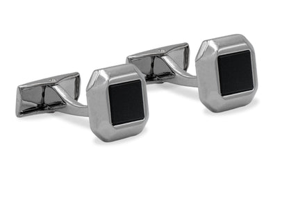 Acarigua II Rectangle Chrome Cufflink