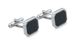 Acarigua Rectangle Chrome Cufflink