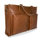Piedras Chestnut Leather Messenger Bag