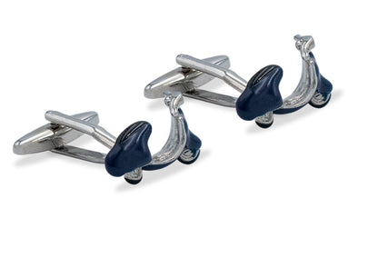 Puno Blue Vespa  Cufflink