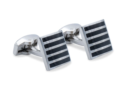 Cagua Chrome Horizontal Cufflink