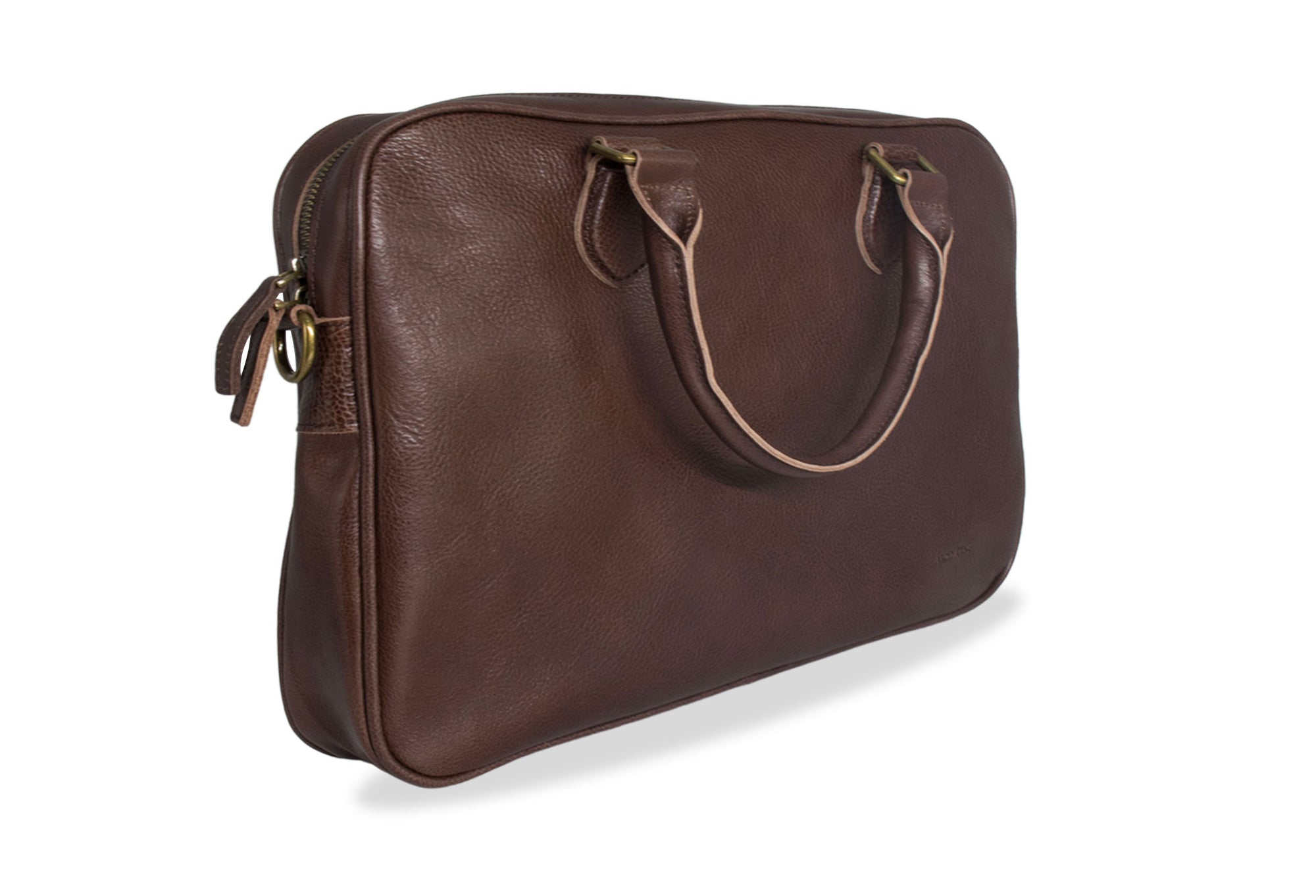 Puerto Walnut Compact Leather Messenger Bag