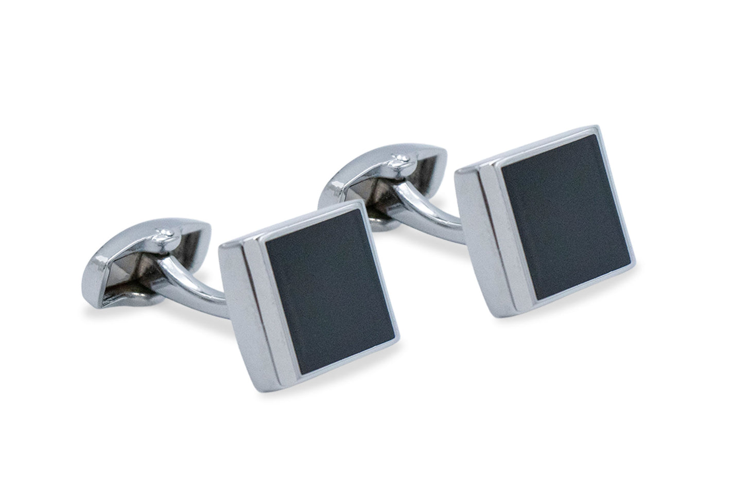 Yare Black Horizontal Cufflink