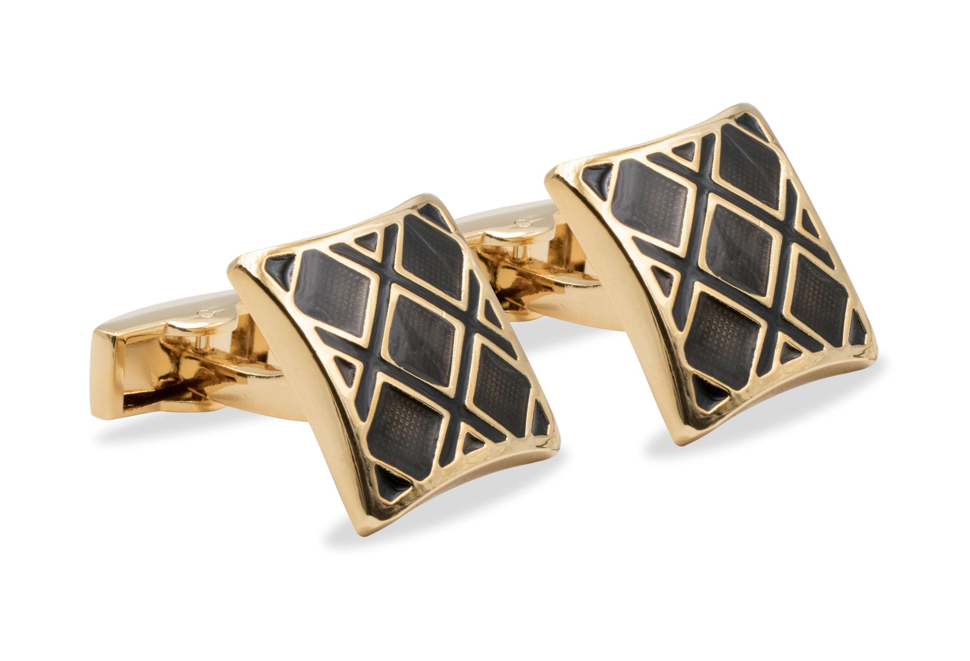 Barlovento Black Gold-Tone Cufflink