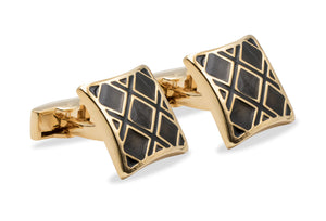 Barlovento Black Gold-Tone Cufflink