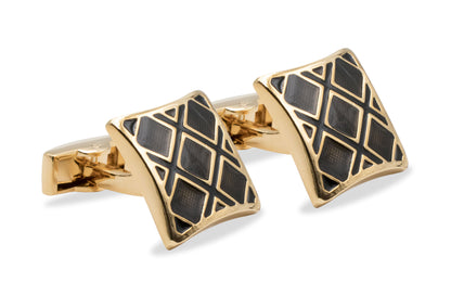 Barlovento Black Gold-Tone Cufflink