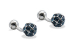 Sinamaica Teal Diamonte Cufflinks